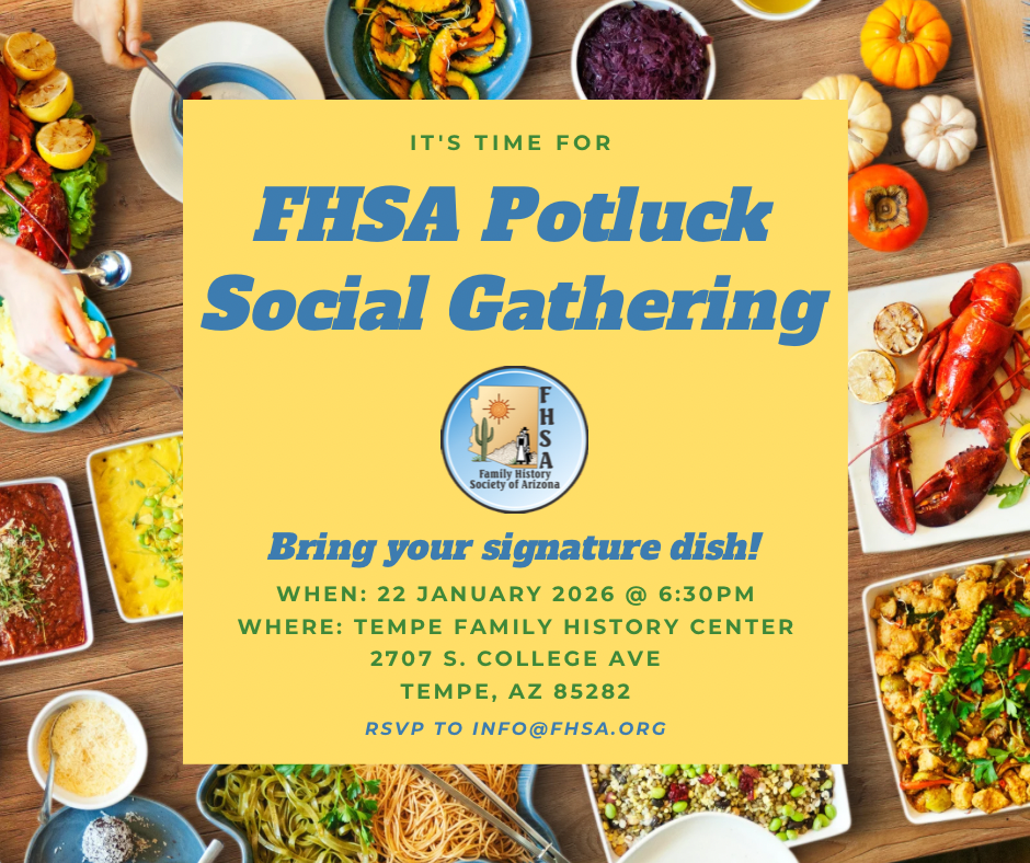 Annual Social - Potluck, in person only
